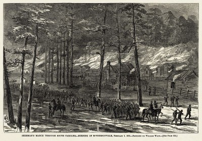Burning of McPhersonville 1865