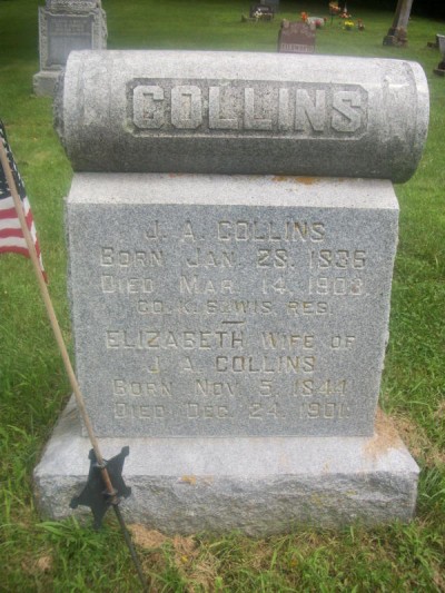 James Collins headstone