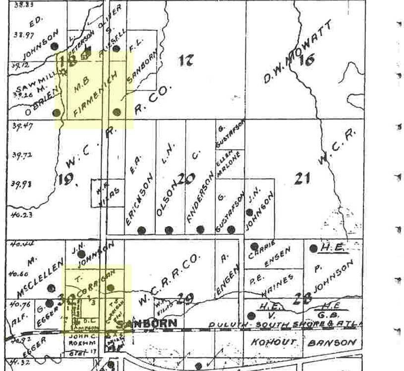 1898 Ashland County Plat Map